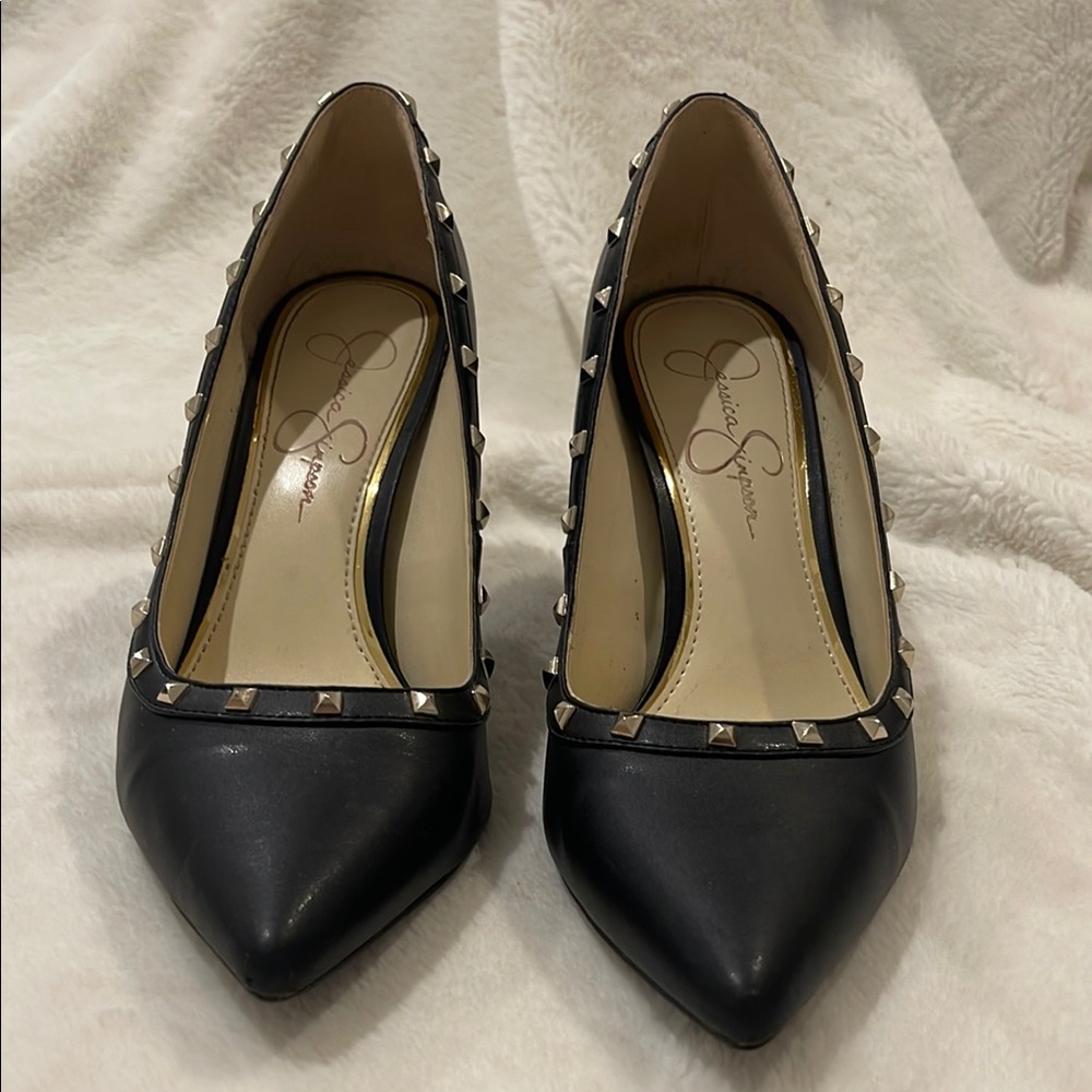 Jessica Simpson Black Studded Women's Heels